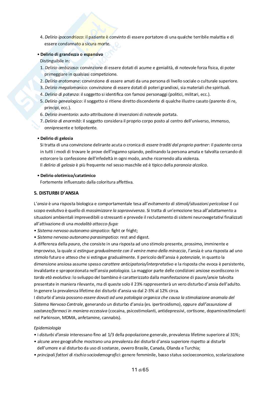 Appunti Psichiatria e salute mentale Pag. 11