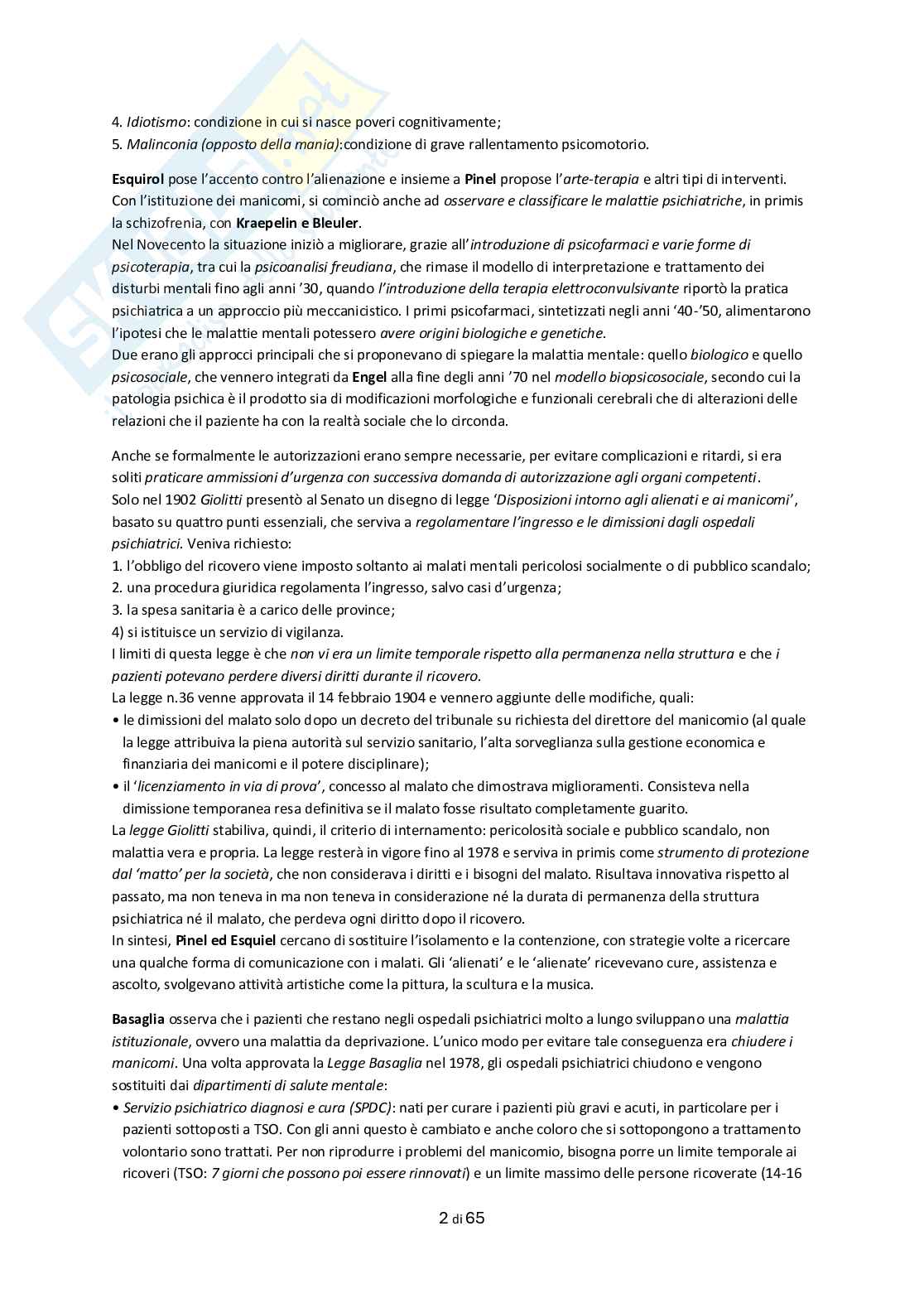 Appunti Psichiatria e salute mentale Pag. 2