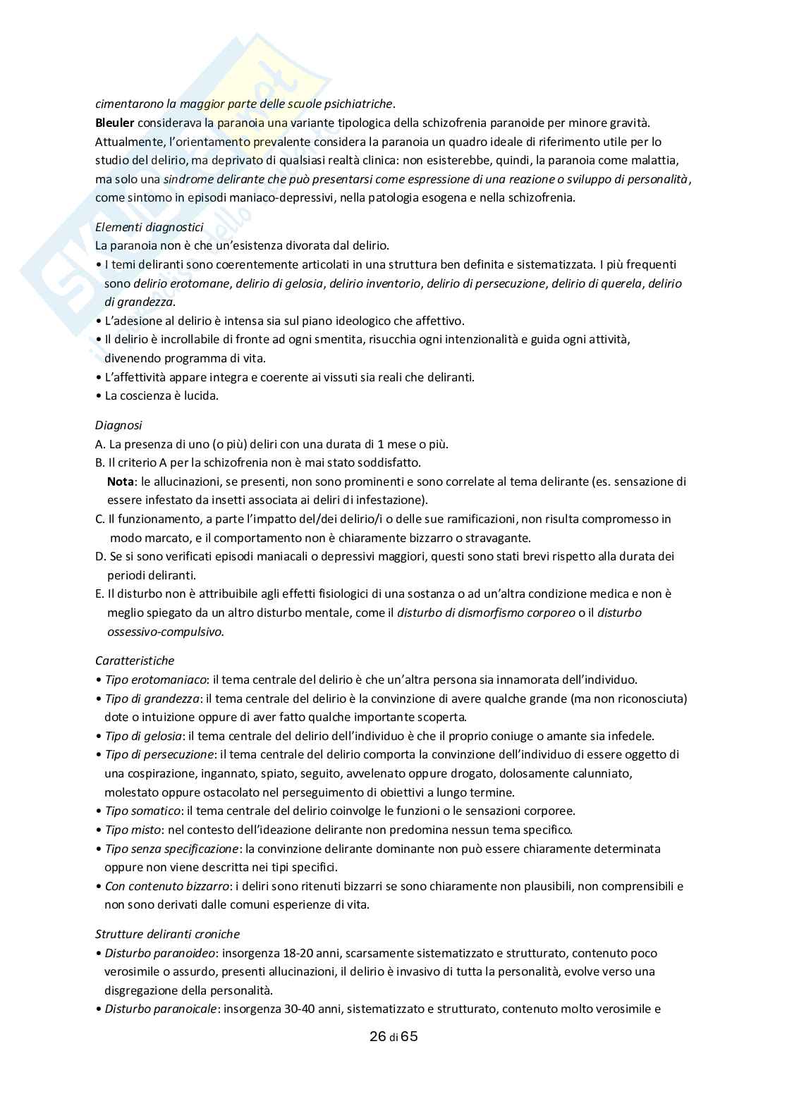 Appunti Psichiatria e salute mentale Pag. 26