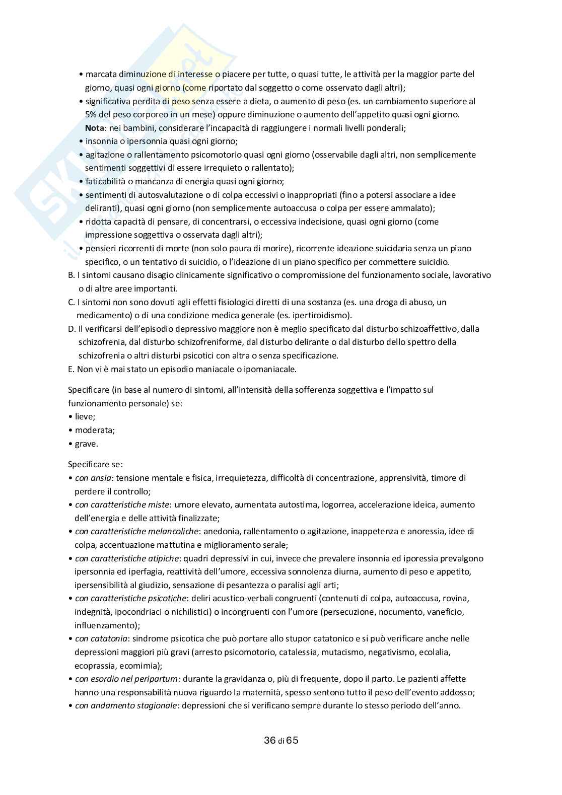 Appunti Psichiatria e salute mentale Pag. 36