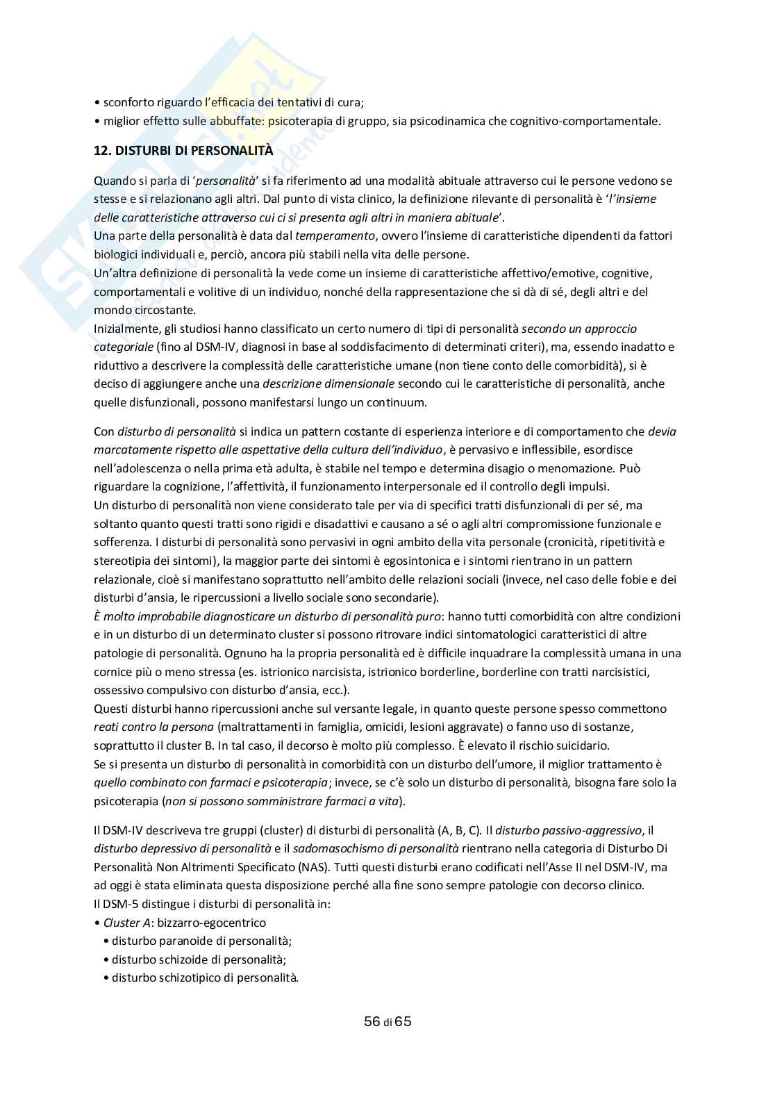 Appunti Psichiatria e salute mentale Pag. 56