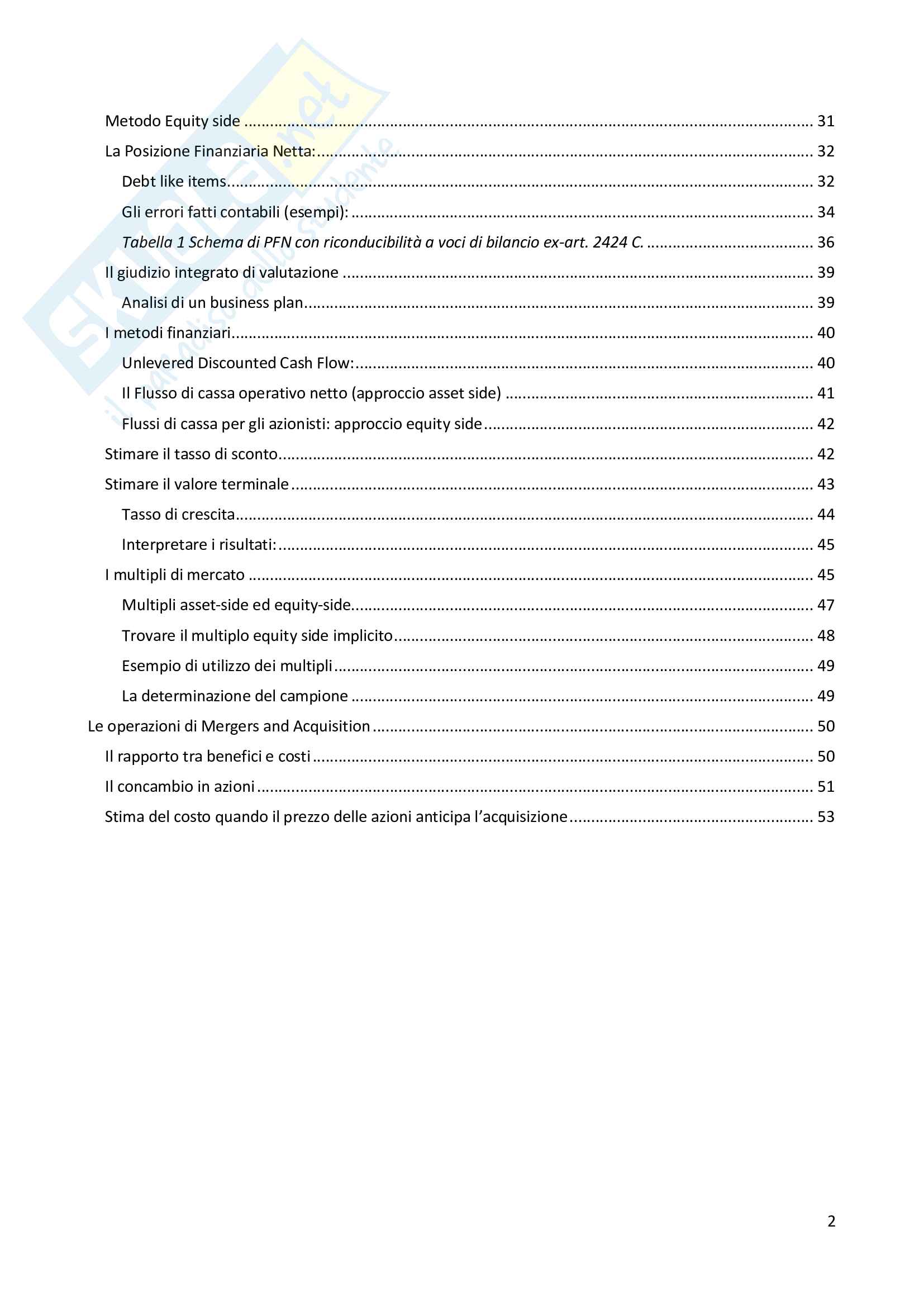 Appunti di business financial strategy Pag. 2
