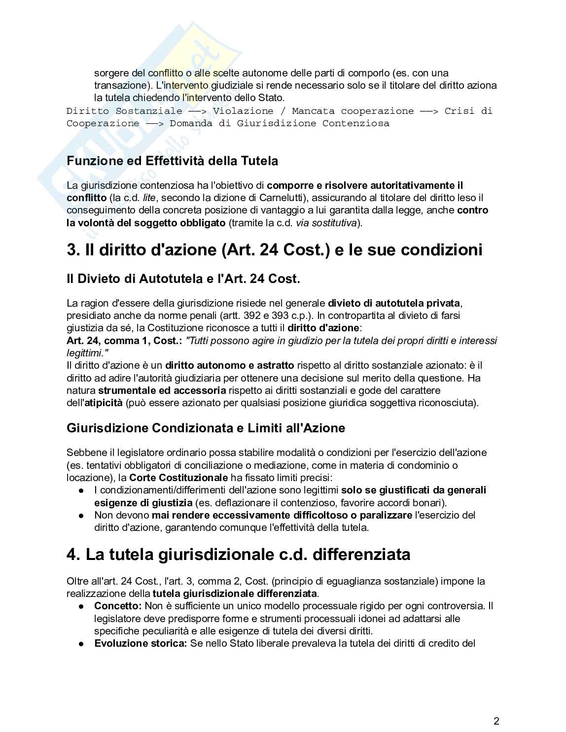 Riassunto esame Diritto processuale civile, Prof. De Santis Francesco, libro consigliato Diritto processuale civile , Balena  Pag. 2