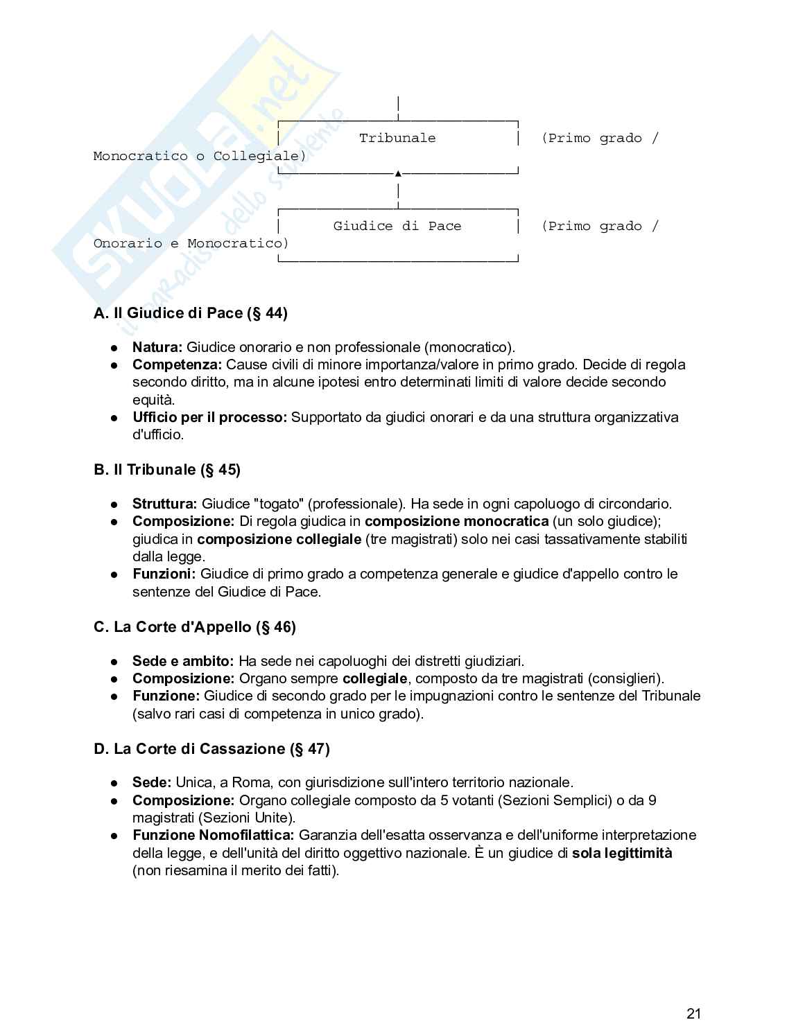 Riassunto esame Diritto processuale civile, Prof. De Santis Francesco, libro consigliato Diritto processuale civile , Balena  Pag. 21