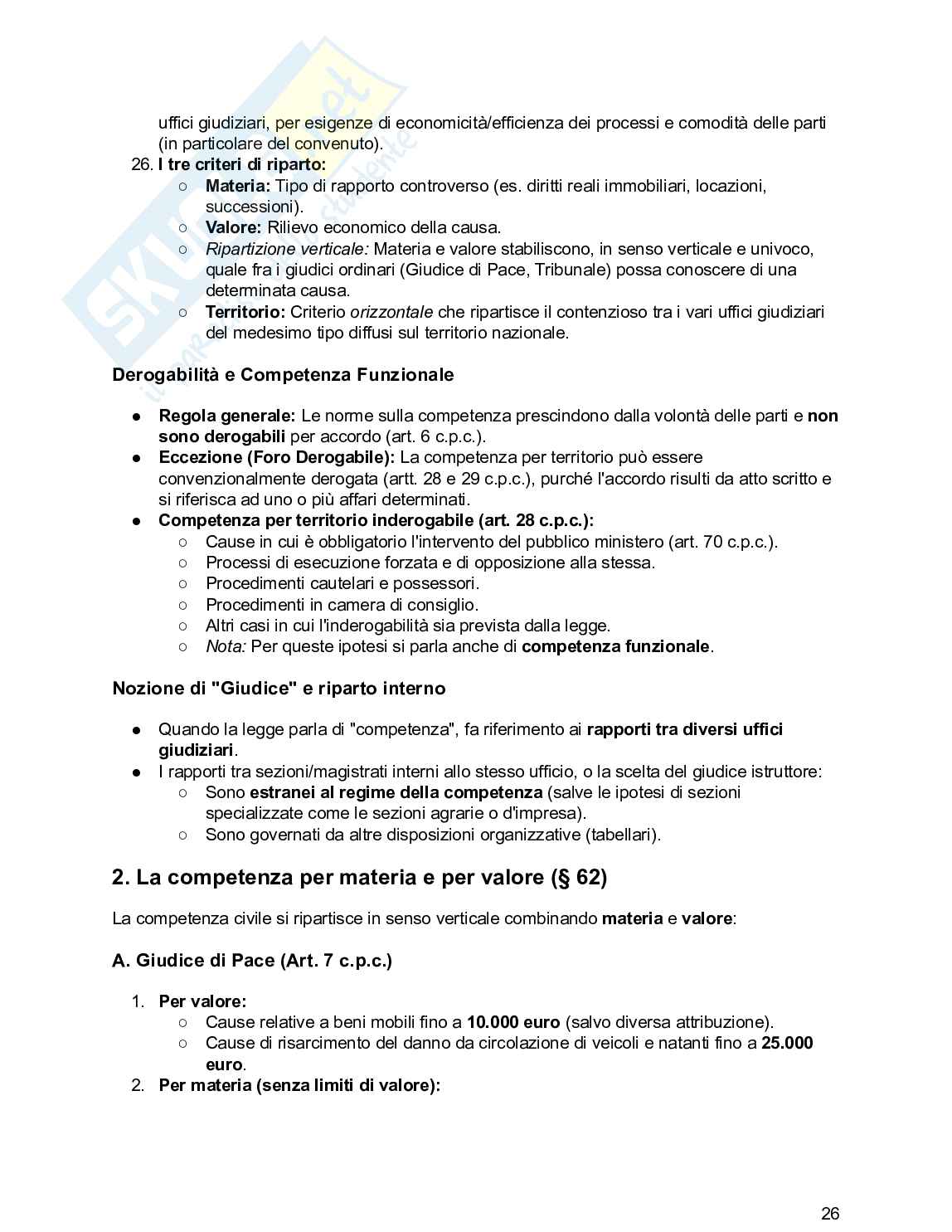 Riassunto esame Diritto processuale civile, Prof. De Santis Francesco, libro consigliato Diritto processuale civile , Balena  Pag. 26