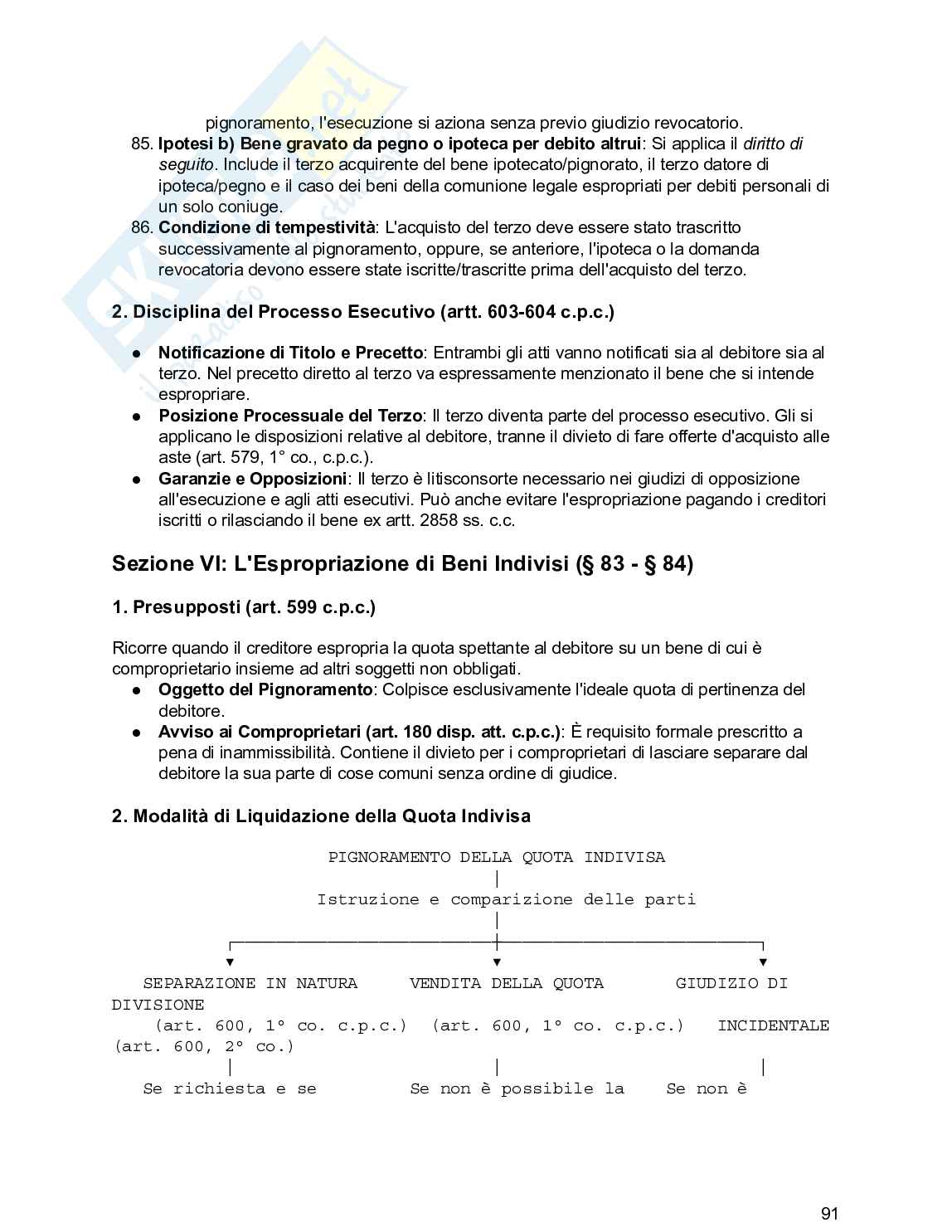 Riassunto esame Diritto processuale civile, Prof. De Santis Francesco, libro consigliato Diritto processuale civile , Balena  Pag. 91