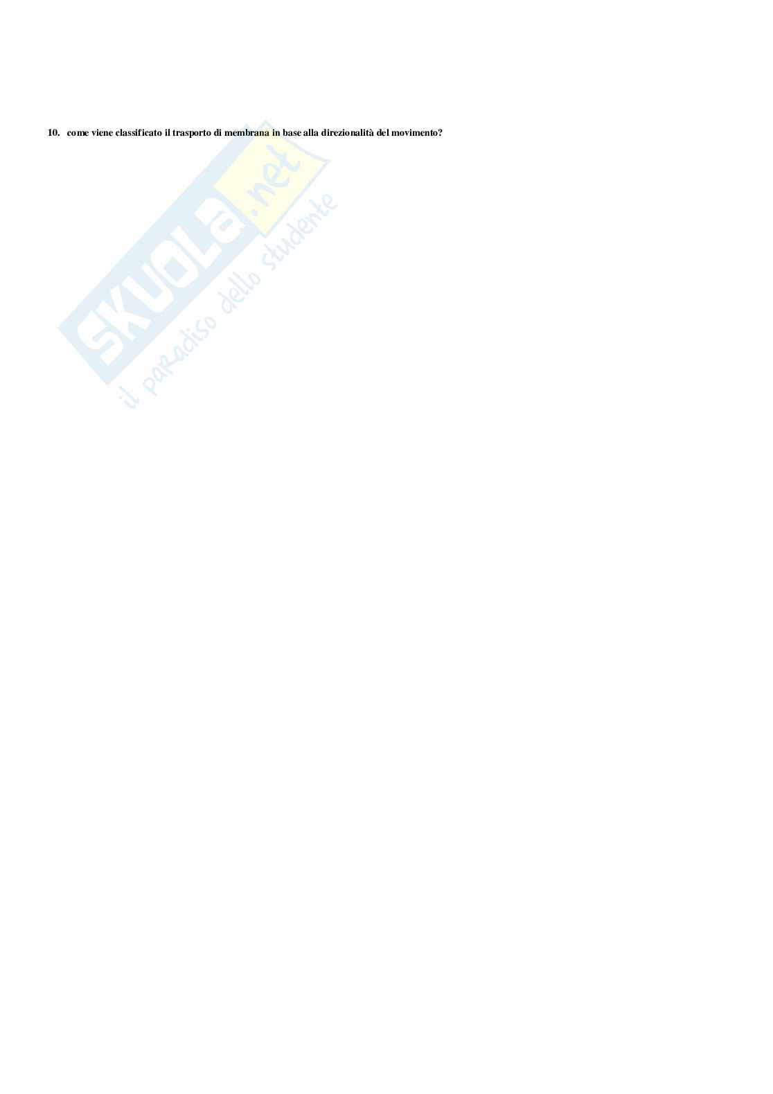 Paniere di biologia applicata - risposte multiple Pag. 26
