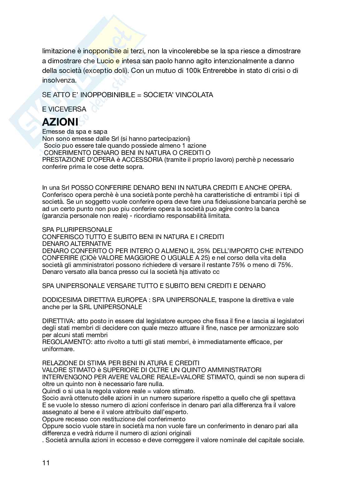 Diritto commerciale Pag. 11