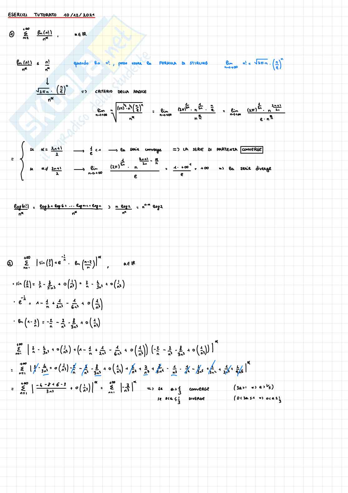 Esercizi Analisi matematica 1 Pag. 11