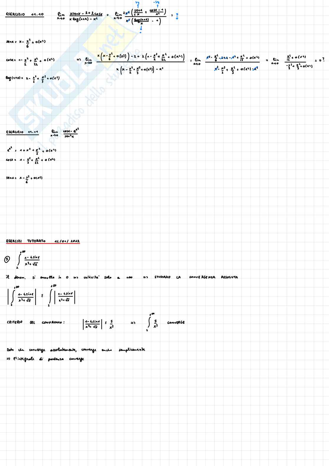Esercizi Analisi matematica 1 Pag. 36
