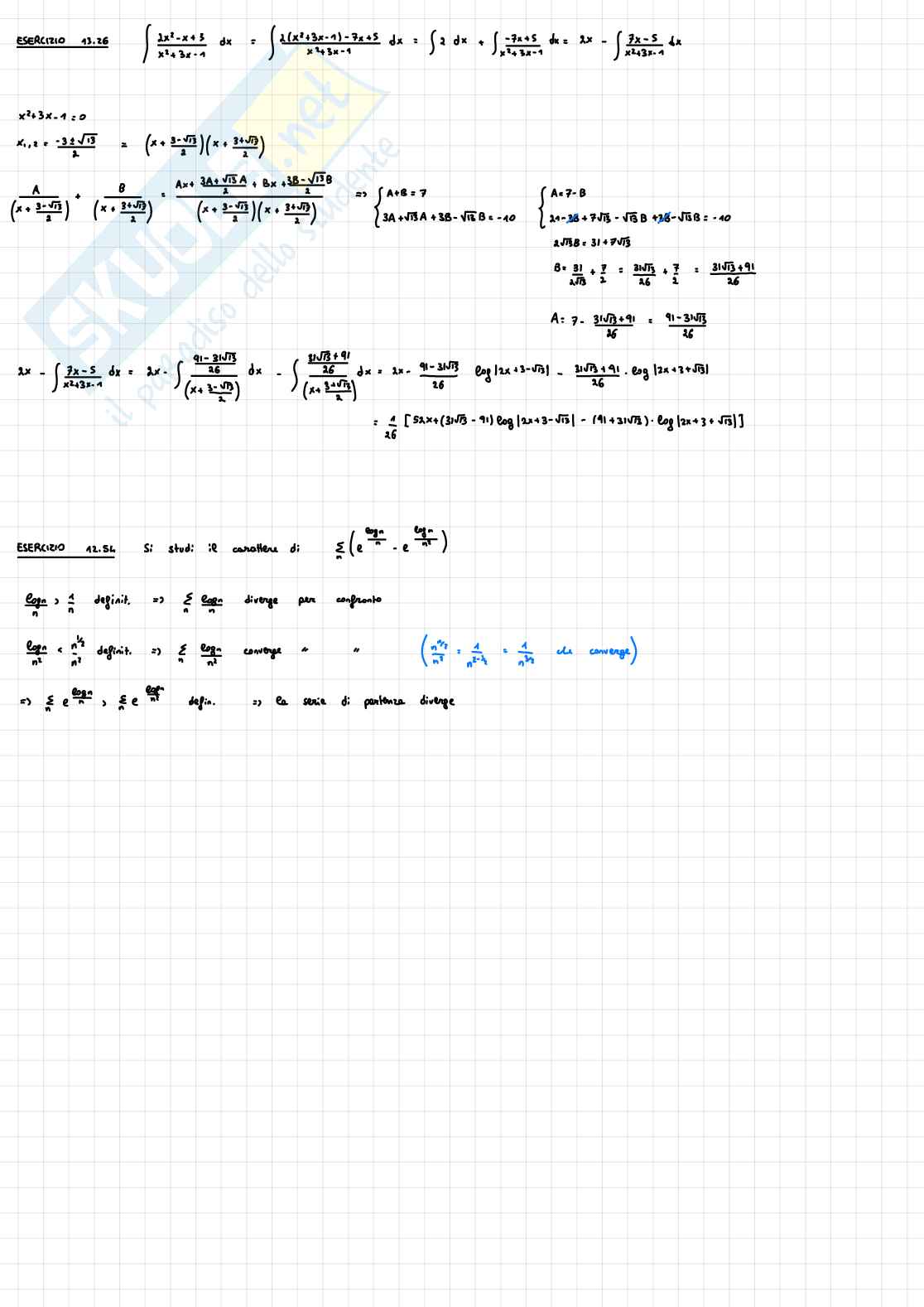 Esercizi Analisi matematica 1 Pag. 41