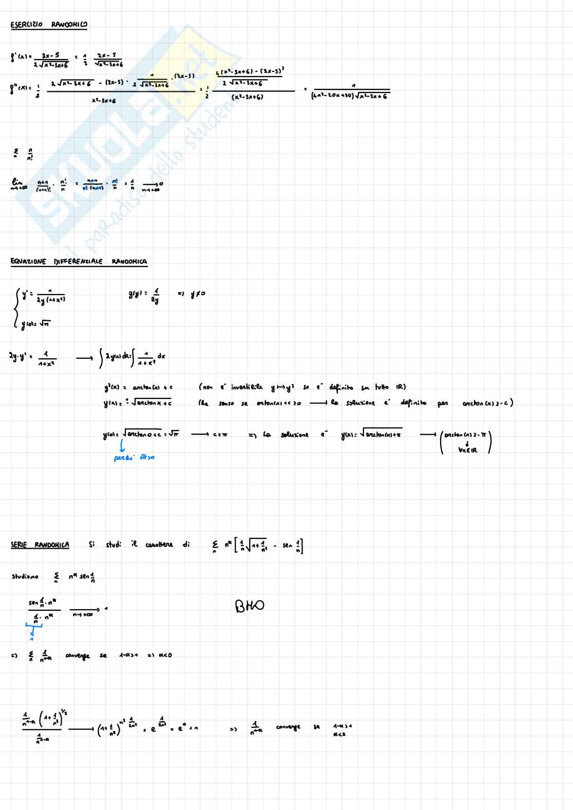 Esercizi Analisi matematica 1 Pag. 46
