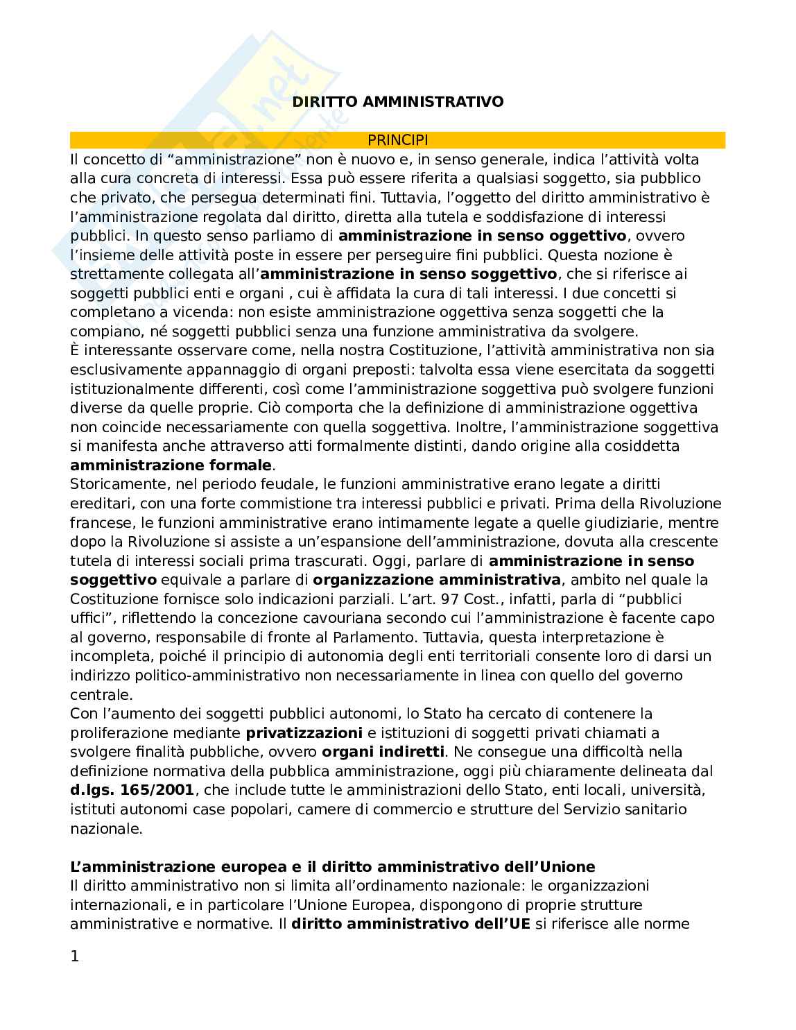 Domande Diritto amministrativo Pag. 1