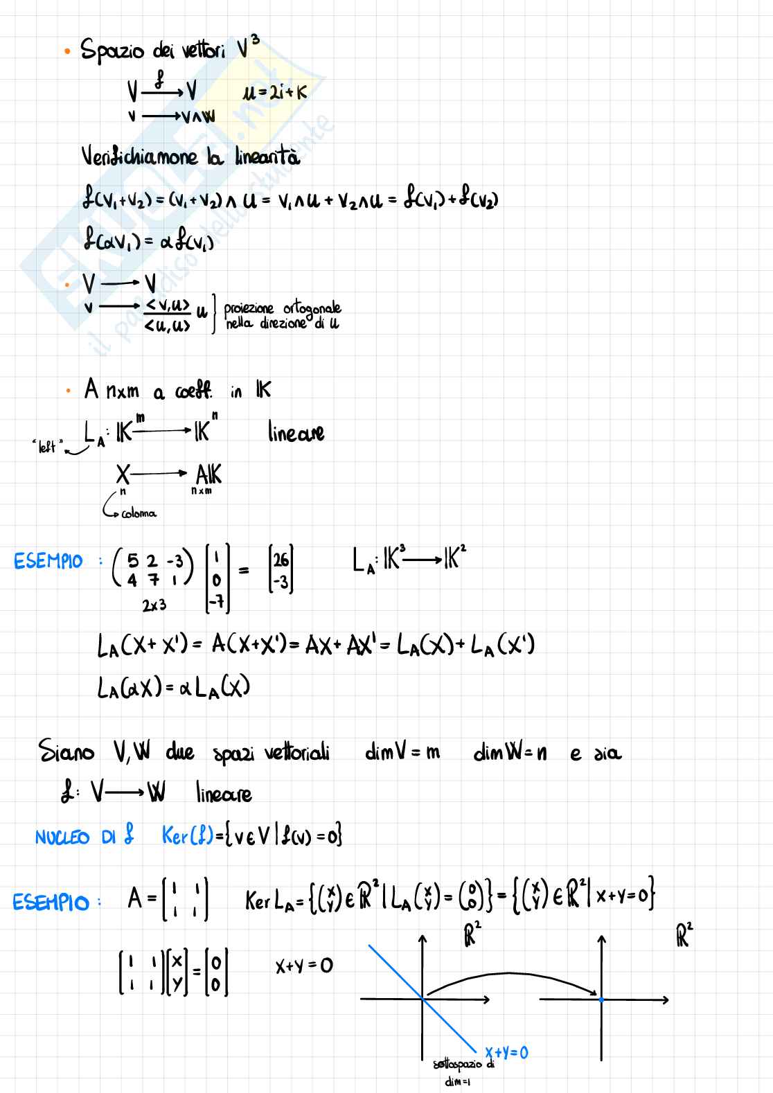 Applicazioni lineari Pag. 2