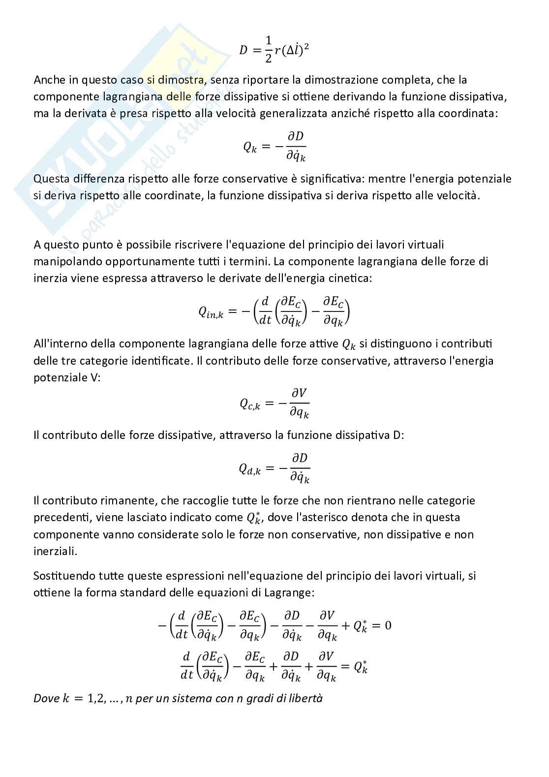 Fondamenti di meccanica teorica ed applicata (parte 8) - Metodi energetici per la dinamica di corpi rigidi Pag. 21