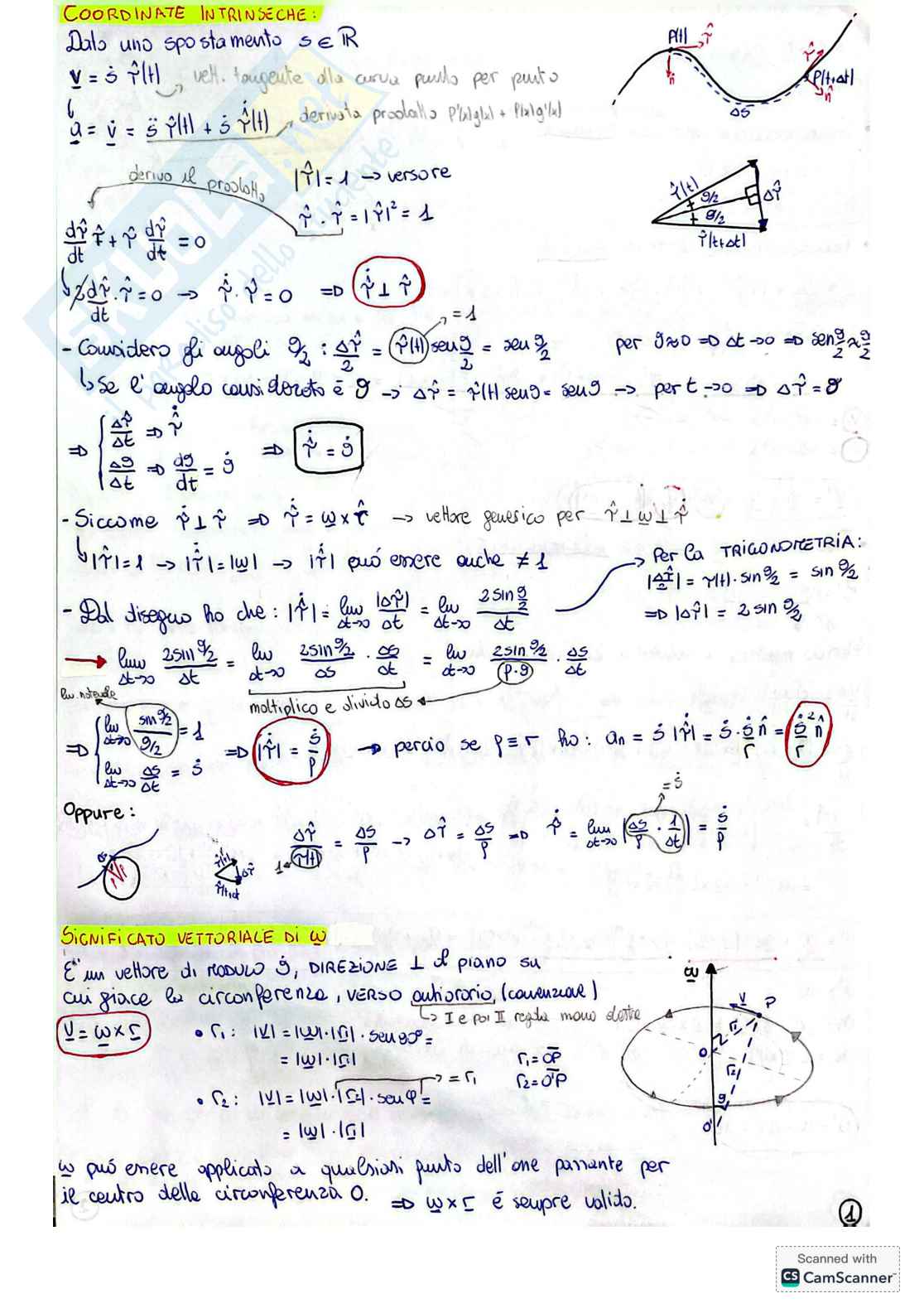 Appunti e dimostrazioni per l'esame di Fisica 1 Pag. 1
