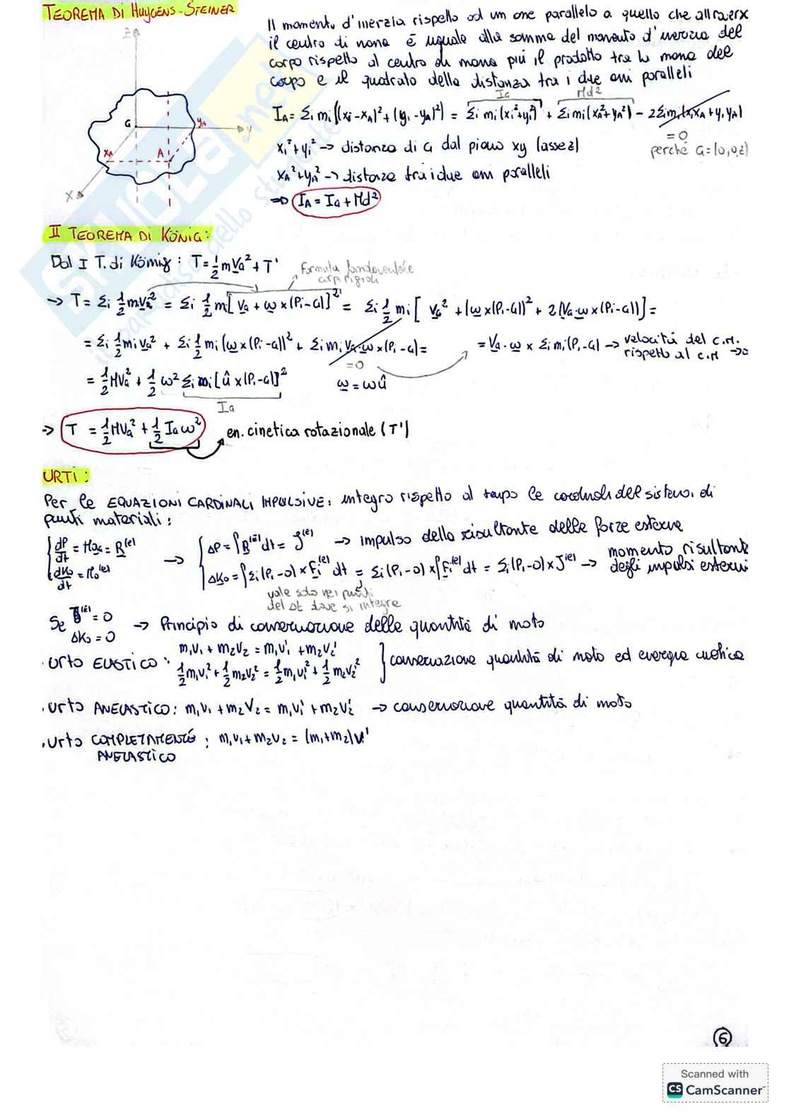 Appunti e dimostrazioni per l'esame di Fisica 1 Pag. 6