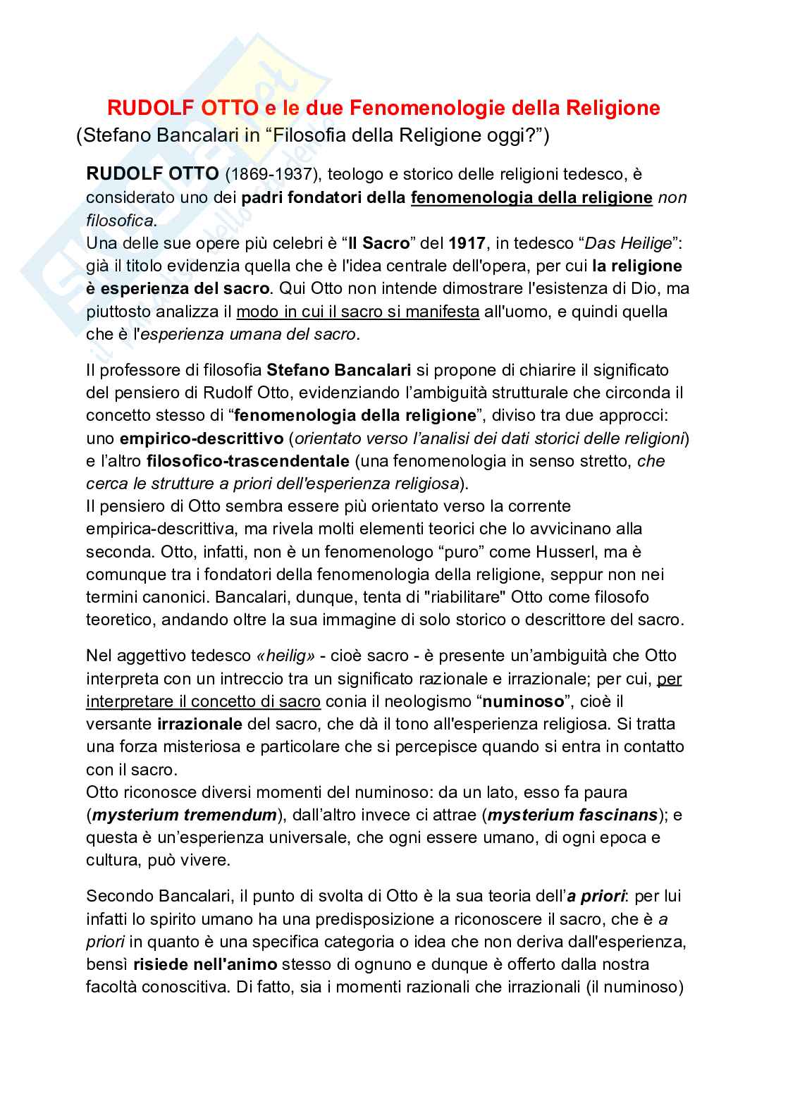 Appunti Fenomenologia delle arti contemporanee Pag. 2