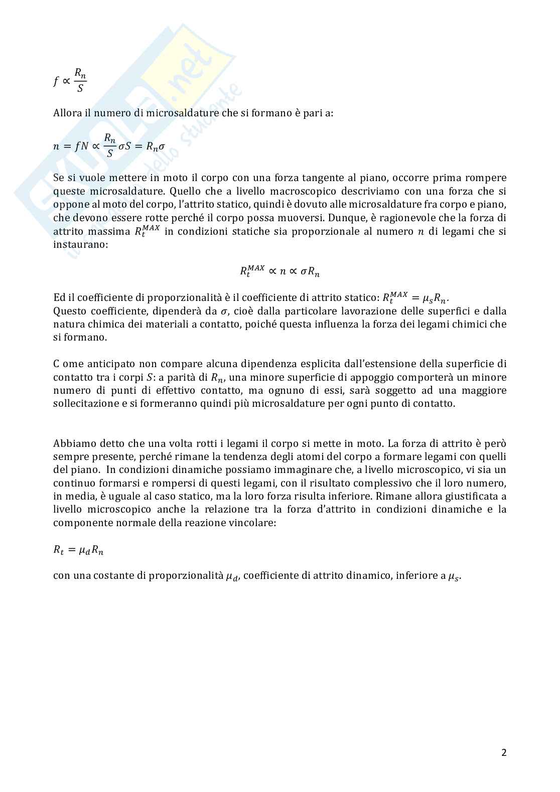 Attito radente e viscoso Pag. 2