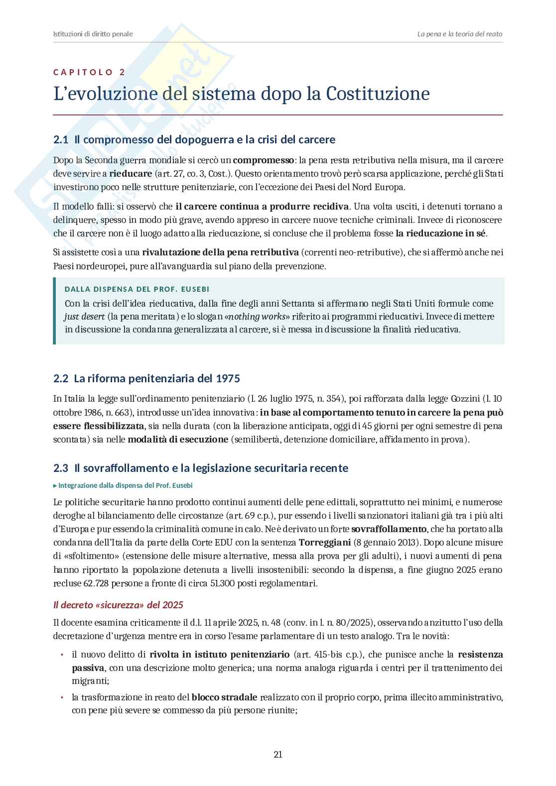 Istituzioni di diritto penale  Pag. 21