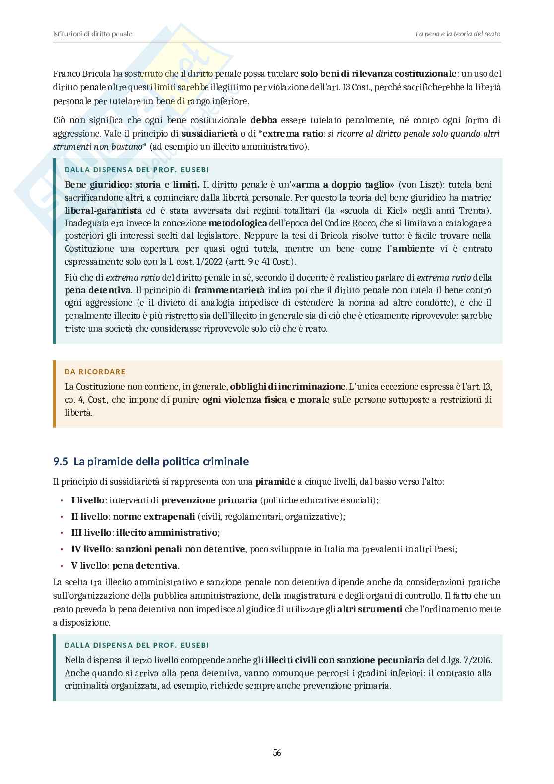 Istituzioni di diritto penale  Pag. 56