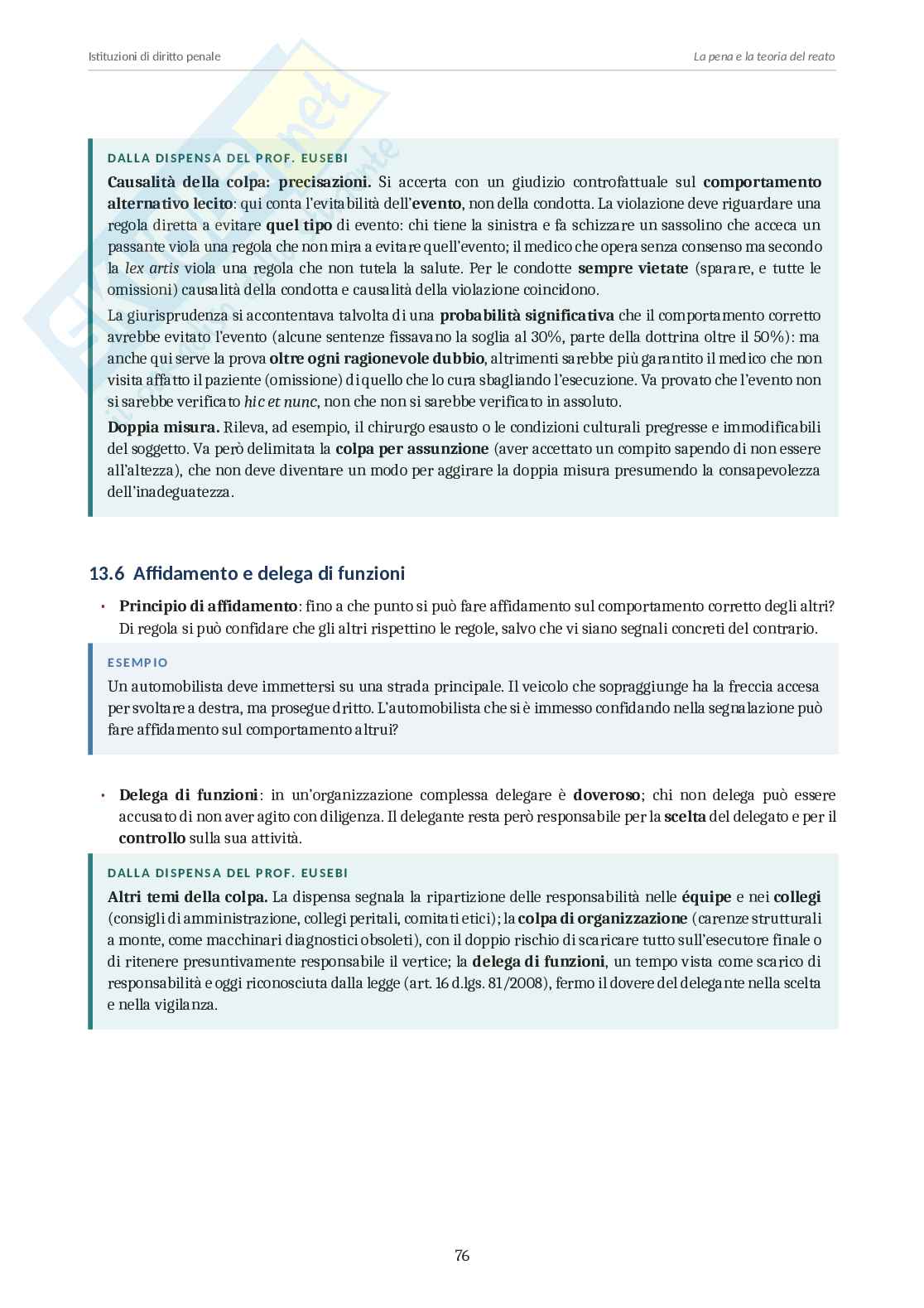 Istituzioni di diritto penale  Pag. 76