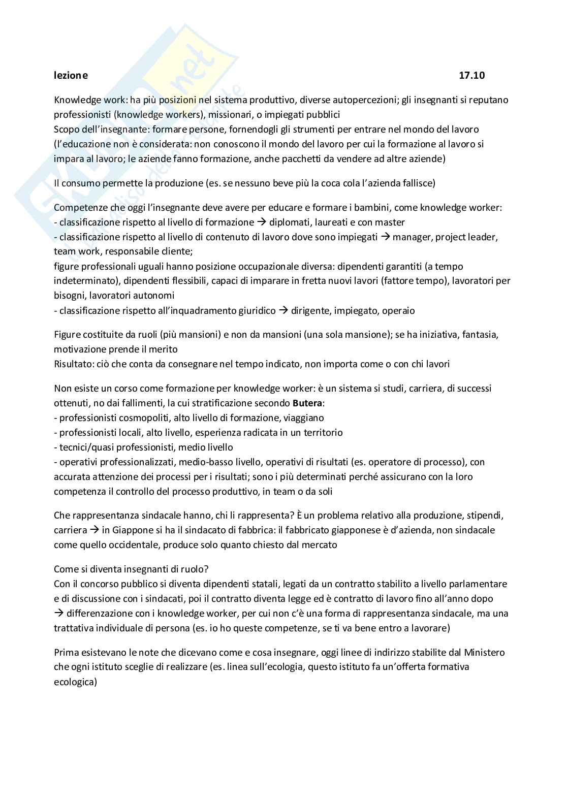 Sociologia dell'educazione (B024297) - Kit completo, parziale e orale | SFP Notes Vol. 21 Pag. 11