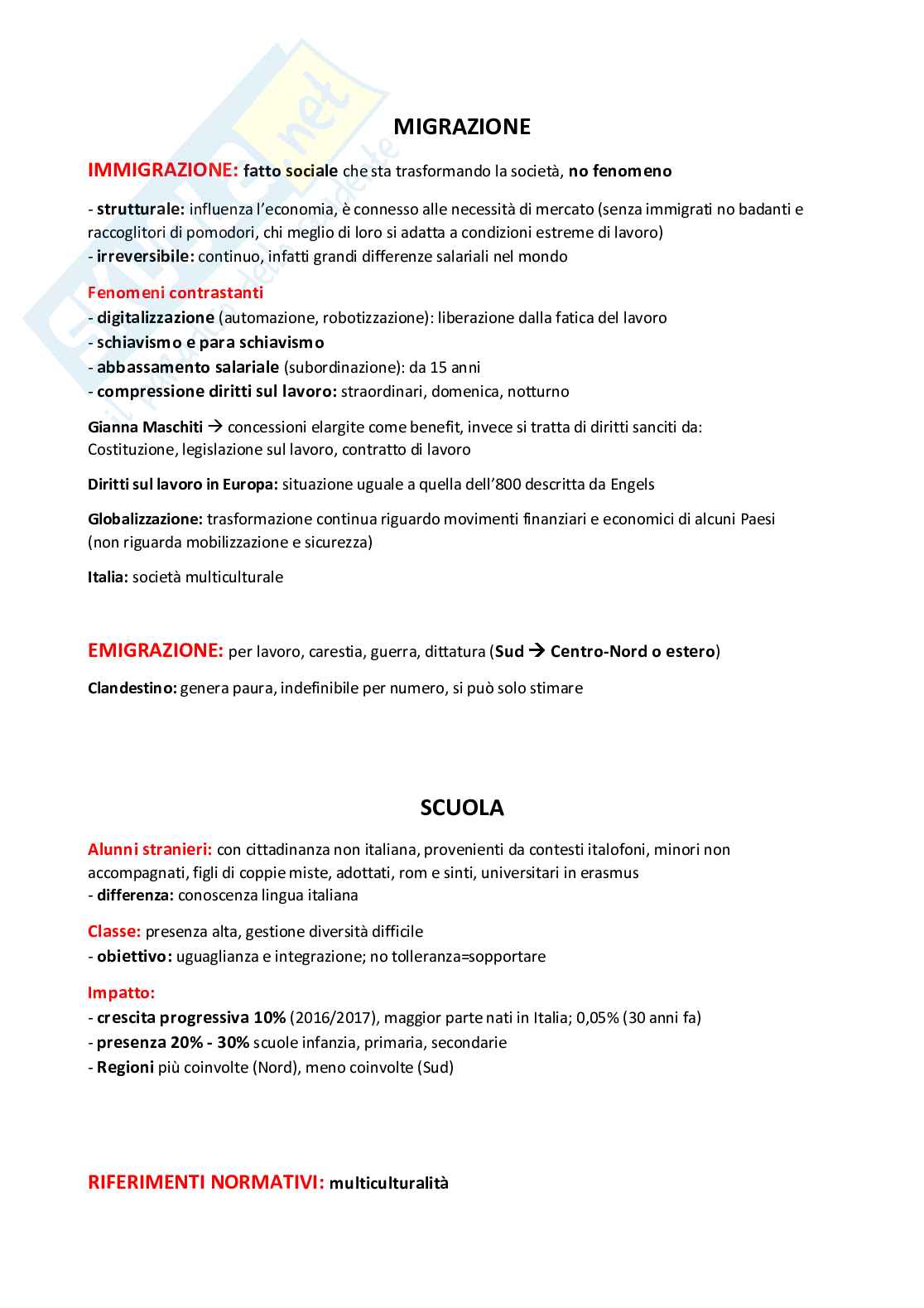 Sociologia dell'educazione (B024297) - Kit completo, parziale e orale | SFP Notes Vol. 21 Pag. 26