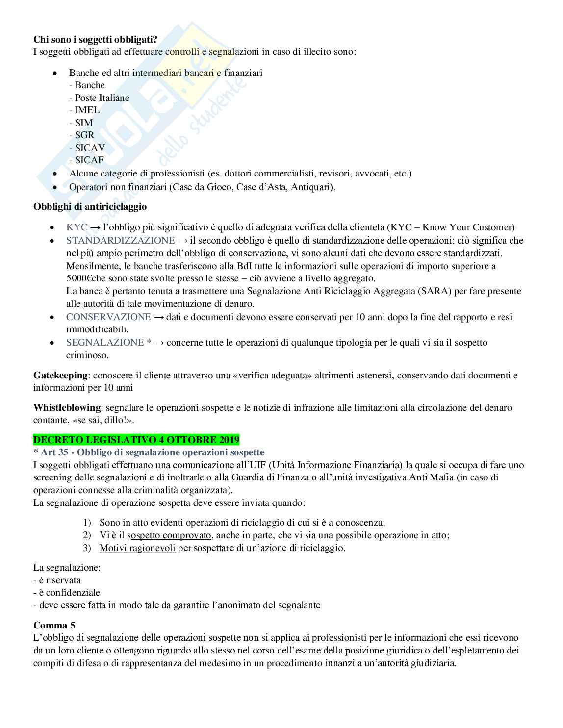 Bilancio delle Banche Pag. 71