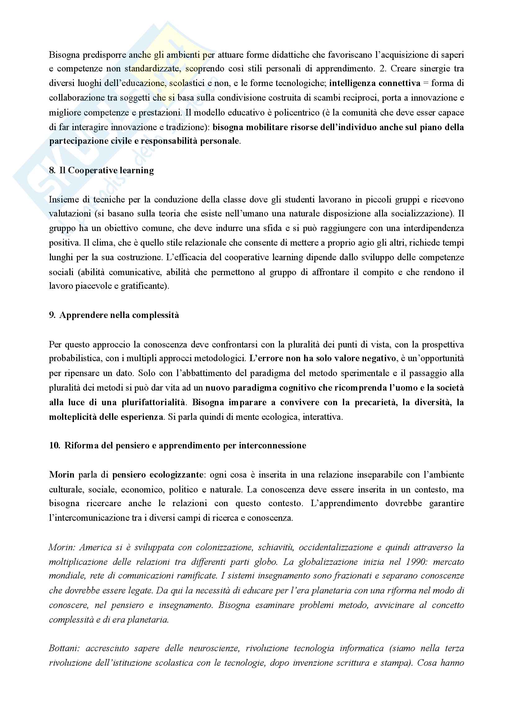 Riassunto esame Pedagogia, prof. Fedeli, libro consigliato I significati dell'educazione, Chiosso Pag. 6