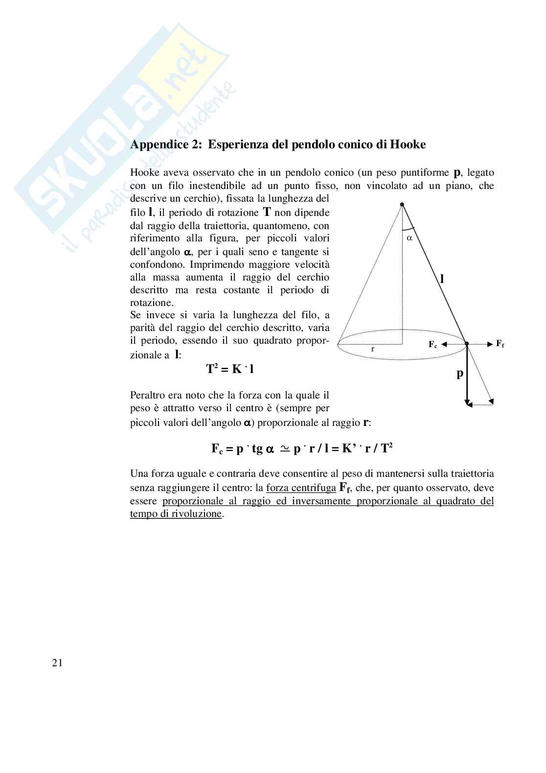 Le leggi di Keplero Pag. 21