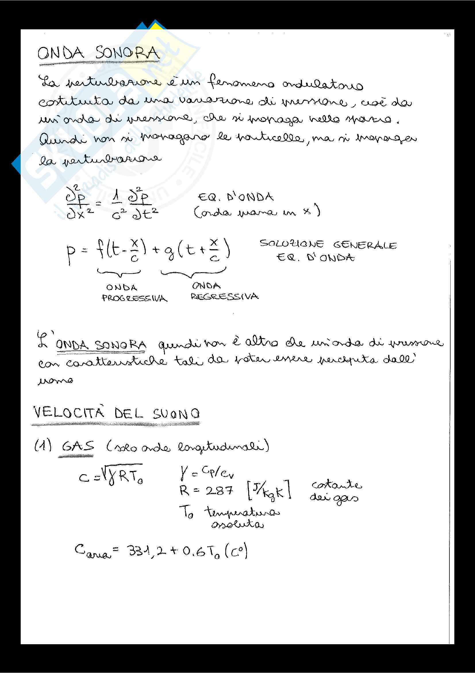 Appunti completi acustica e illuminotecnica perfetti Pag. 2