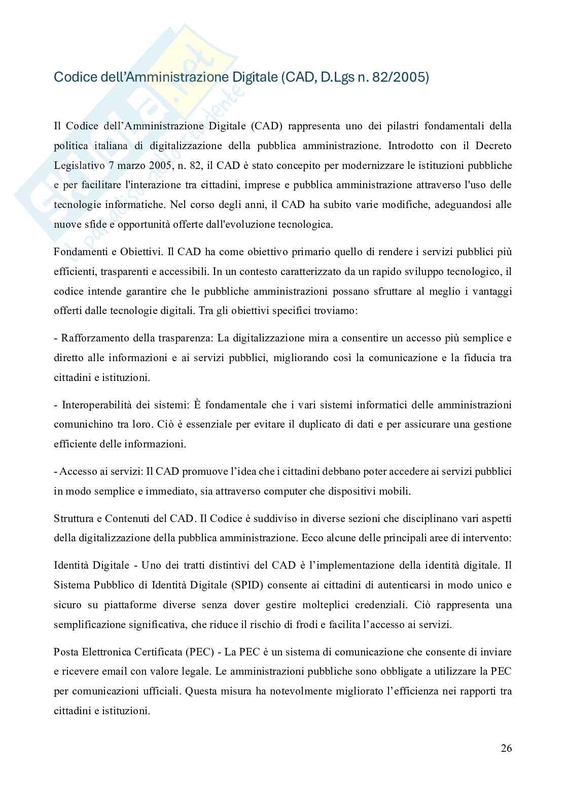 Appunti Diritto amministrativo per Concorso Pubblico per Dirigente Amministrativo e Istruttore direttivo amministrativo nella Pubblica Amministrazione Enti Locali Pag. 26