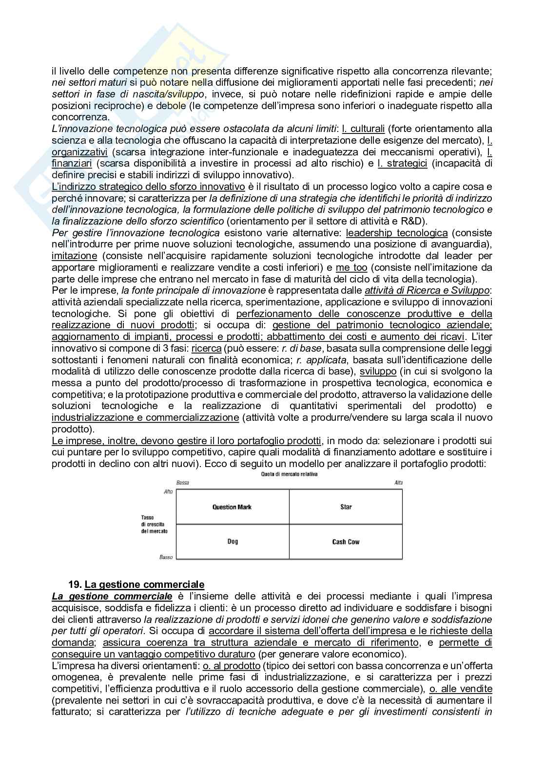 Riassunto esame Economia e gestione delle imprese, Prof. Pedeliento Giuseppe, libro consigliato Management, Perrini   Pag. 21