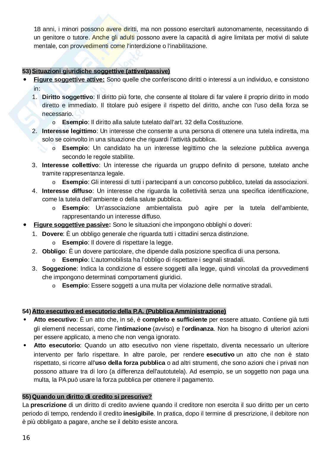 Diritto pubblico dell'economia - possibili domande esame con risposte  Pag. 16