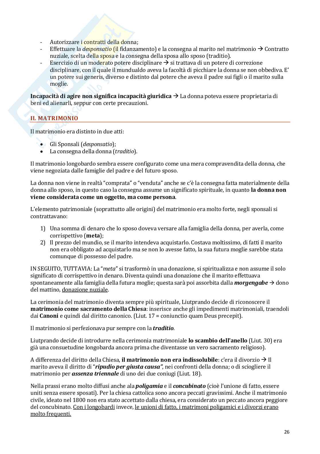 Appunti Storia del diritto medievale e moderno Pag. 26