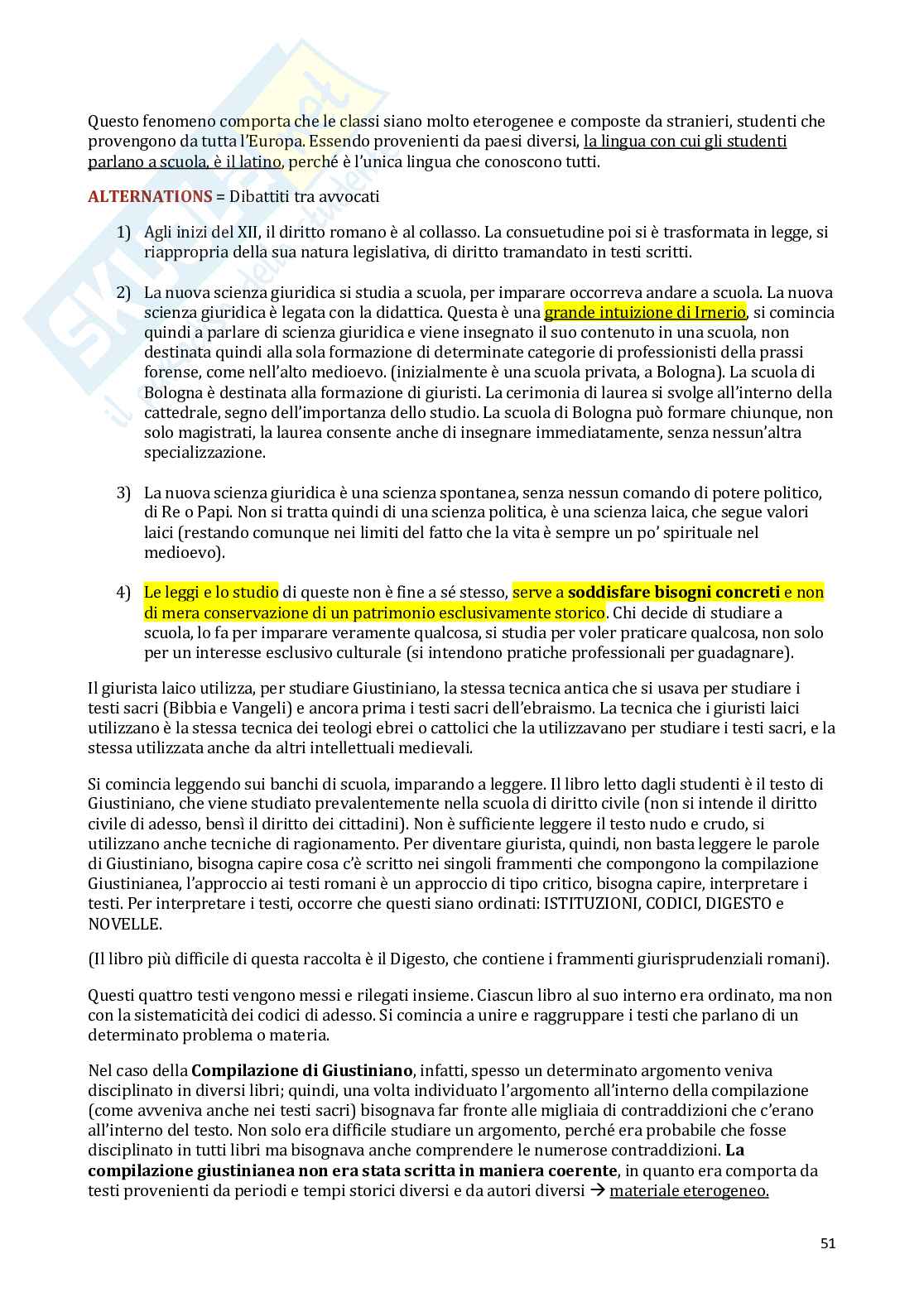 Appunti Storia del diritto medievale e moderno Pag. 51