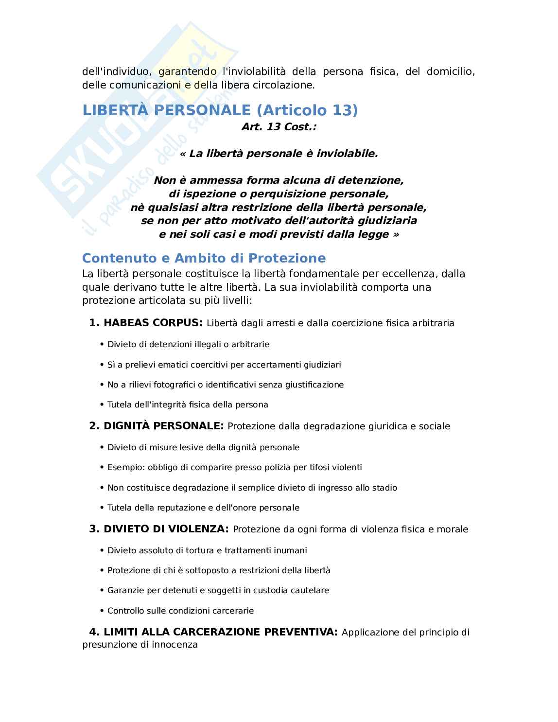 Diritti Costituzionali - Parte speciale Pag. 2