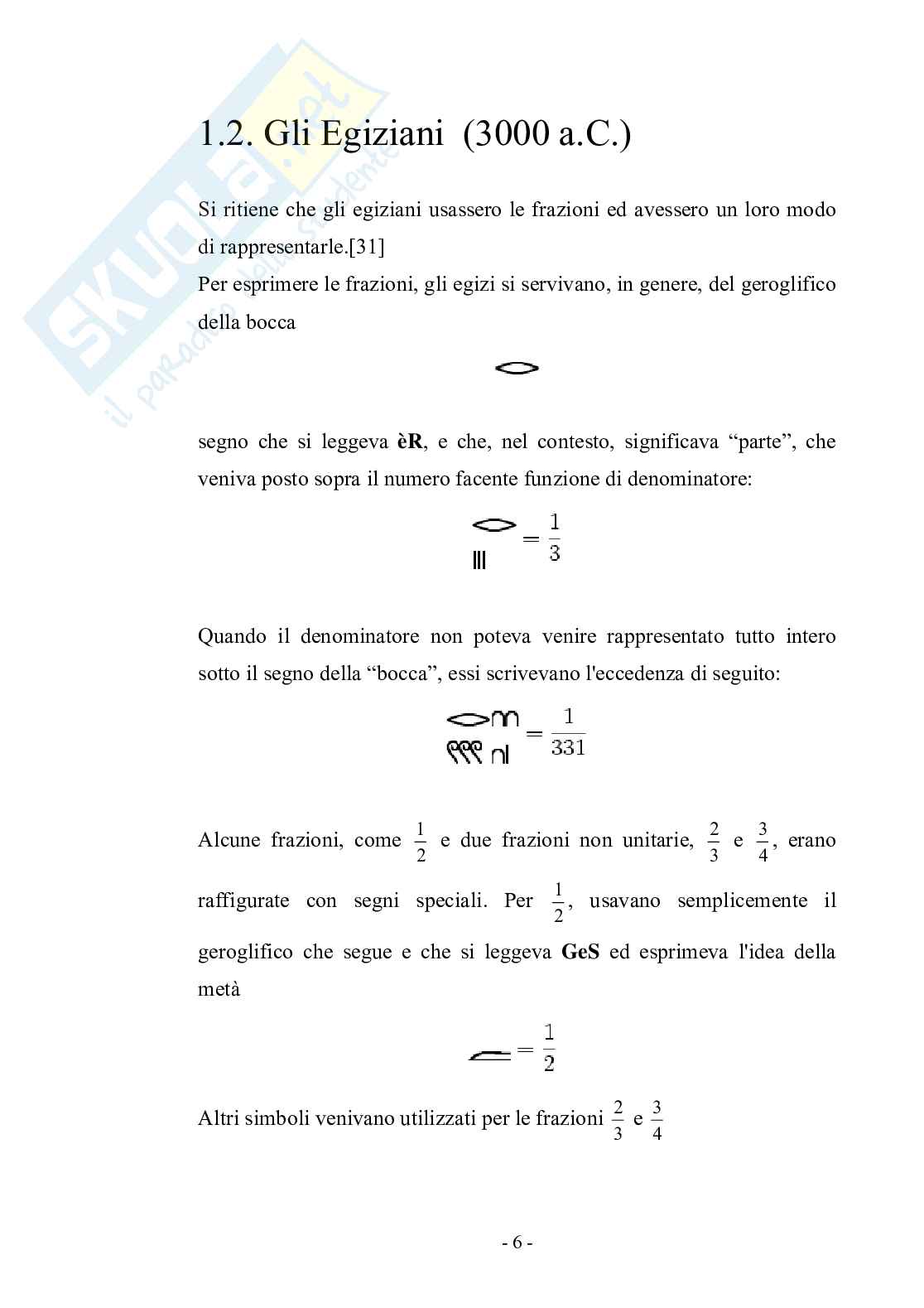 Didattica delle frazioni: analisi e problemi di introduzione Pag. 6