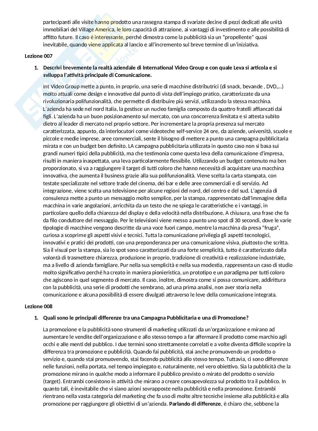 Domande chiuse e aperte comunicazione d'impresa ordine di lezione  Pag. 11
