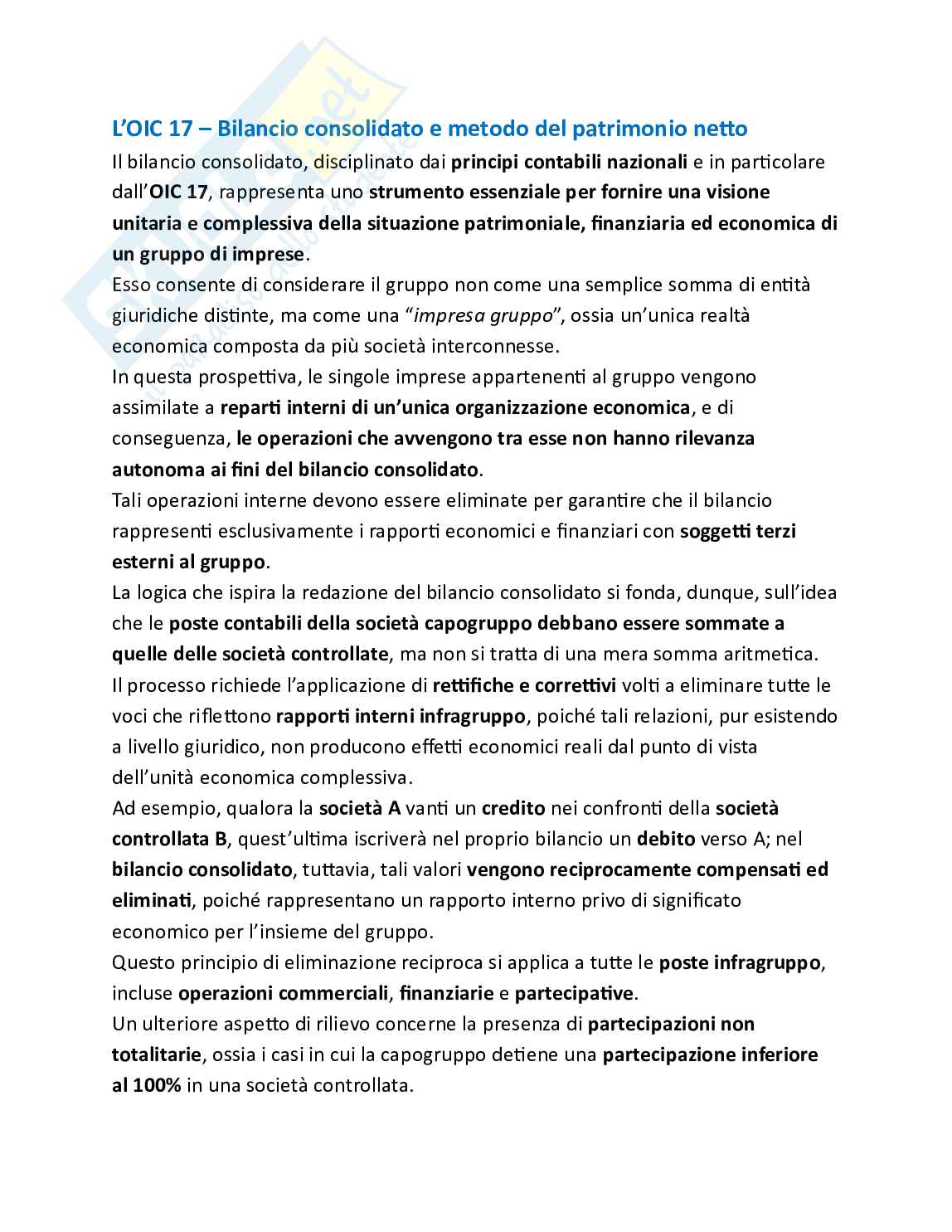 Contabilità e bilancio - Parte 2 - Il bilancio consolidato Pag. 11