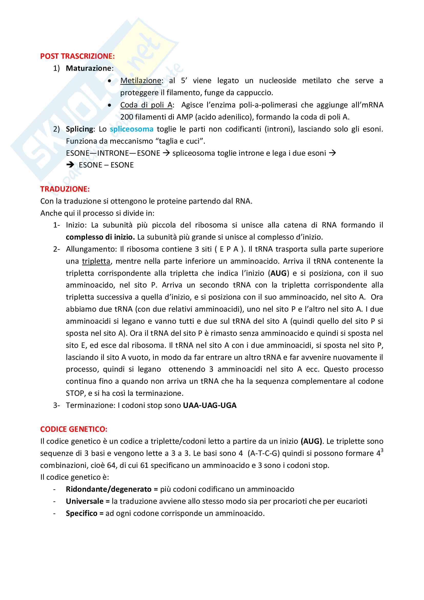 Appunti Biologia Pag. 11