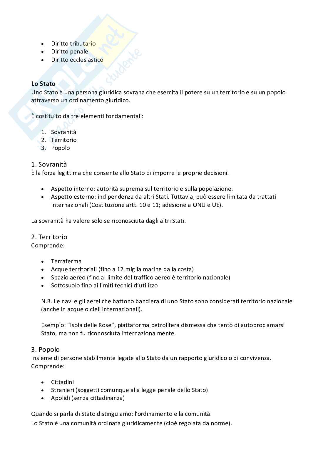Appunti del tutoraggio di Istituzioni di diritto pubblico Pag. 2