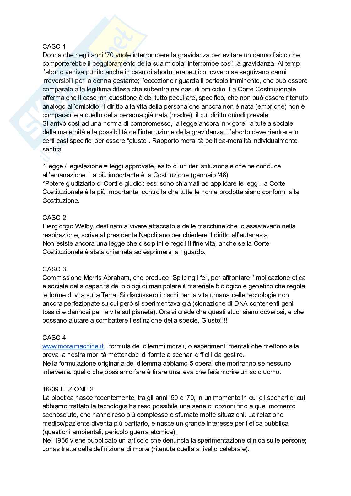 Riassunto esame Bioetica, Prof. Vantin Serena, libro consigliato Le metamorfosi della responsabilità , Vantin Pag. 1
