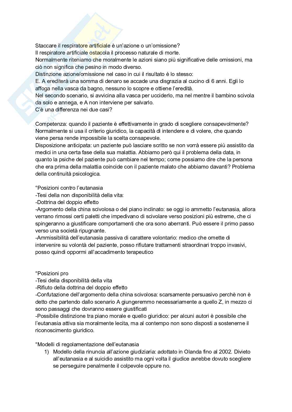 Riassunto esame Bioetica, Prof. Vantin Serena, libro consigliato Le metamorfosi della responsabilità , Vantin Pag. 36