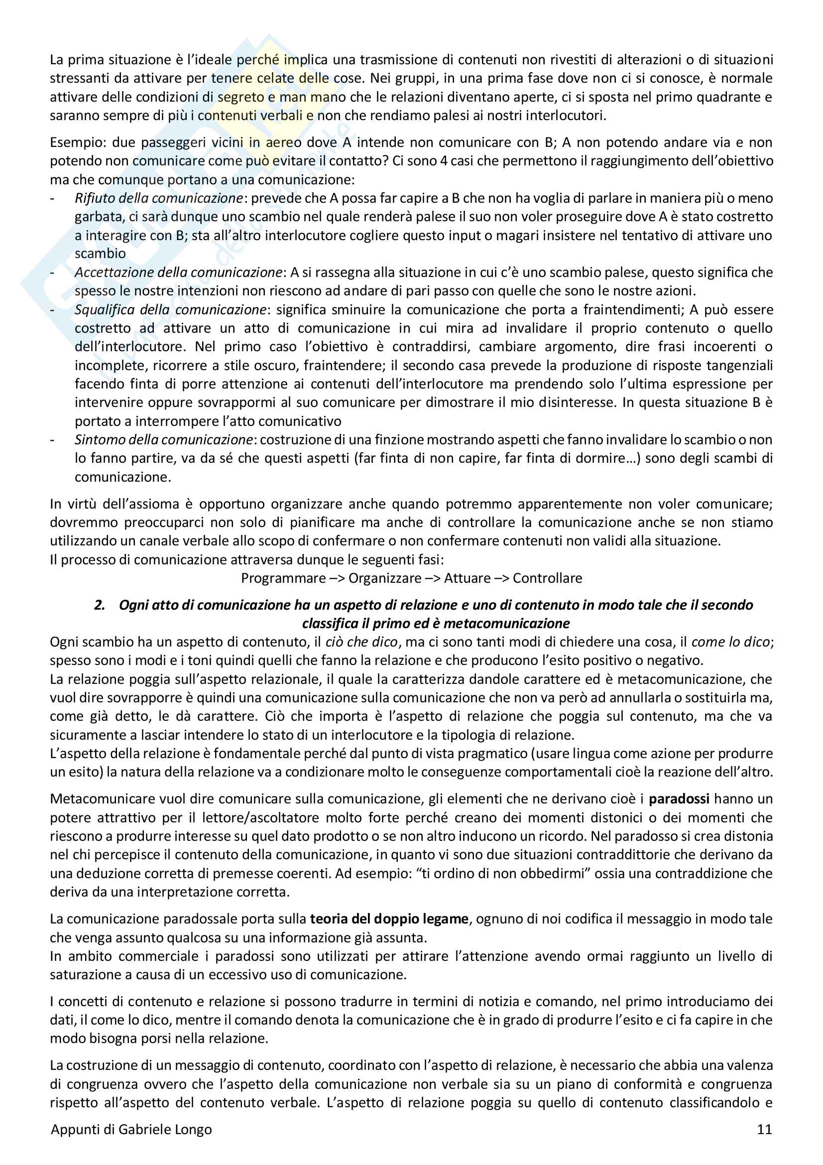 Economia e tecnica della comunicazione Pag. 11