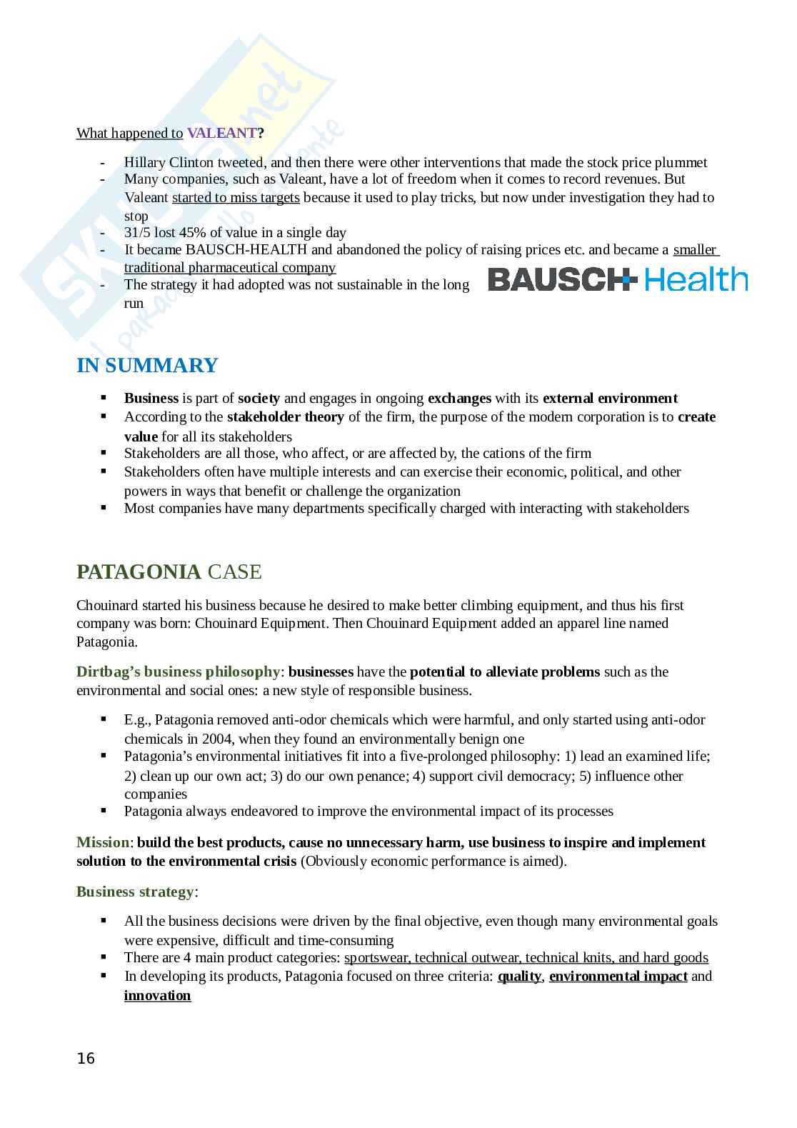 Management - Appunti Primo Parziale Pag. 16