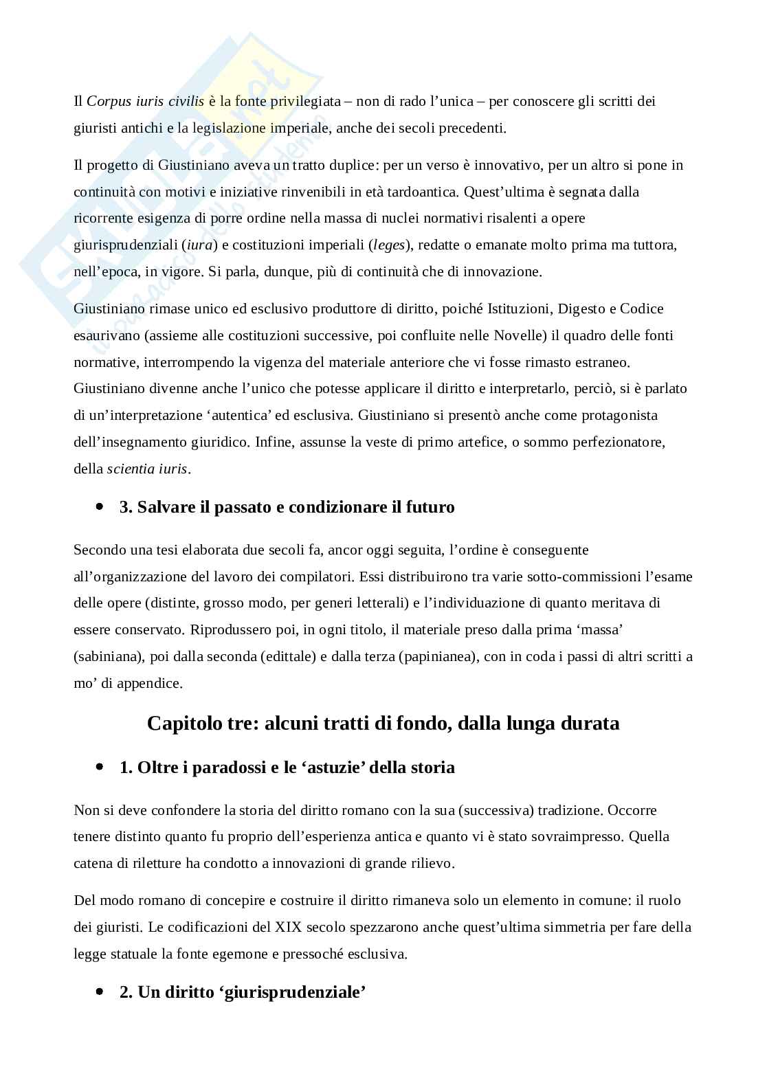 Riassunto esame Fondamenti romanistici del diritto europeo e storia delle codificazioni moderne, Prof. Stolfi Emanuele, libro consigliato Prima lezione di diritto romano, Stolfi Pag. 16