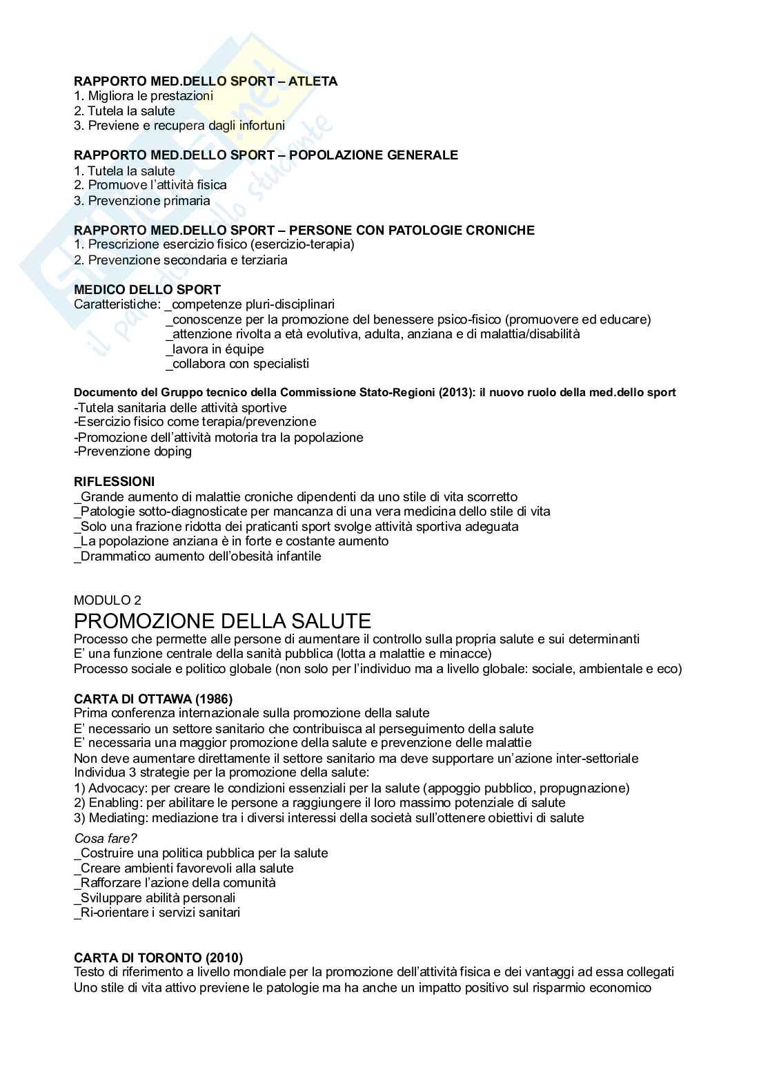 Appunti Medicina dello sport Pag. 2