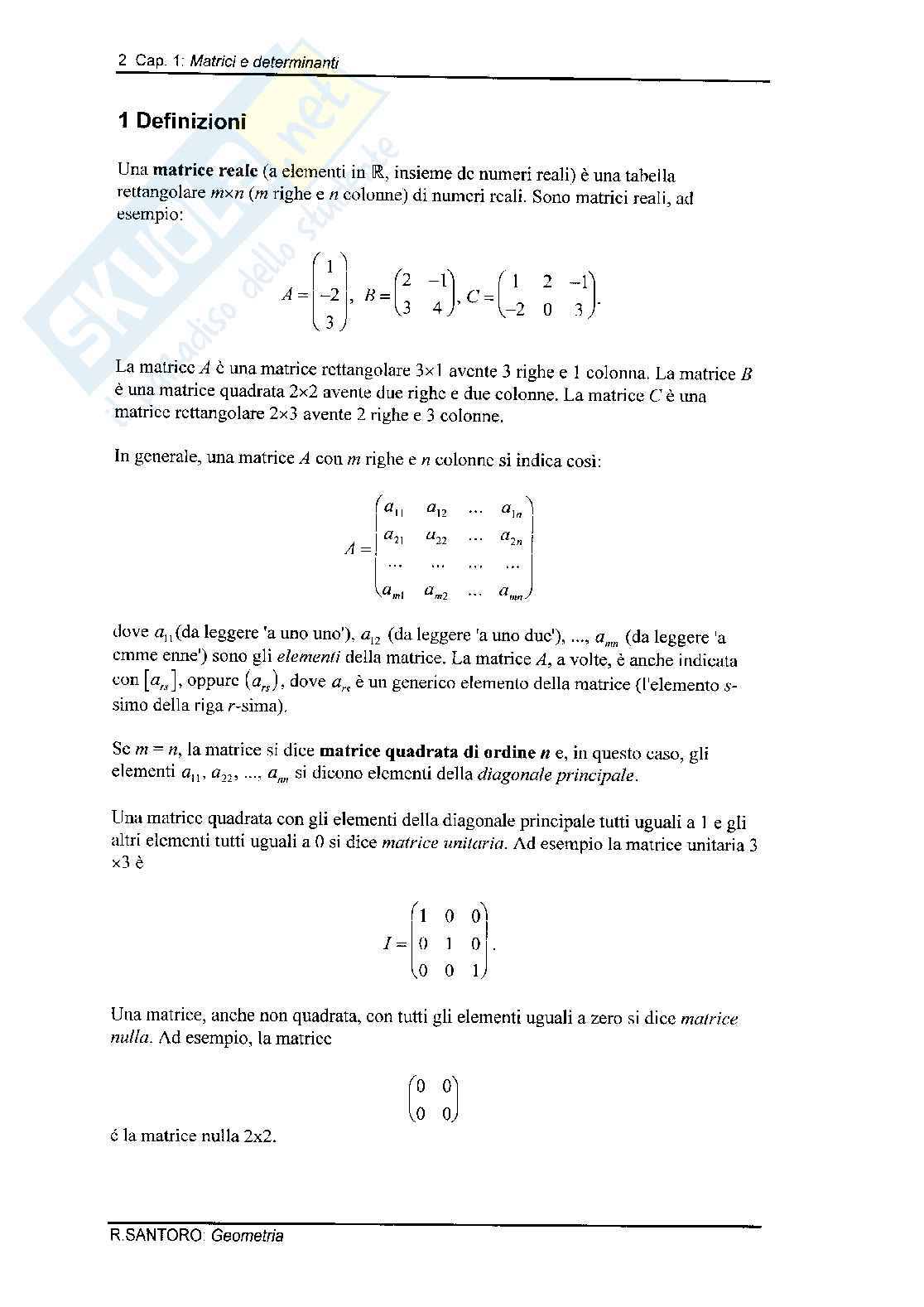 Matrici e determinanti Pag. 6